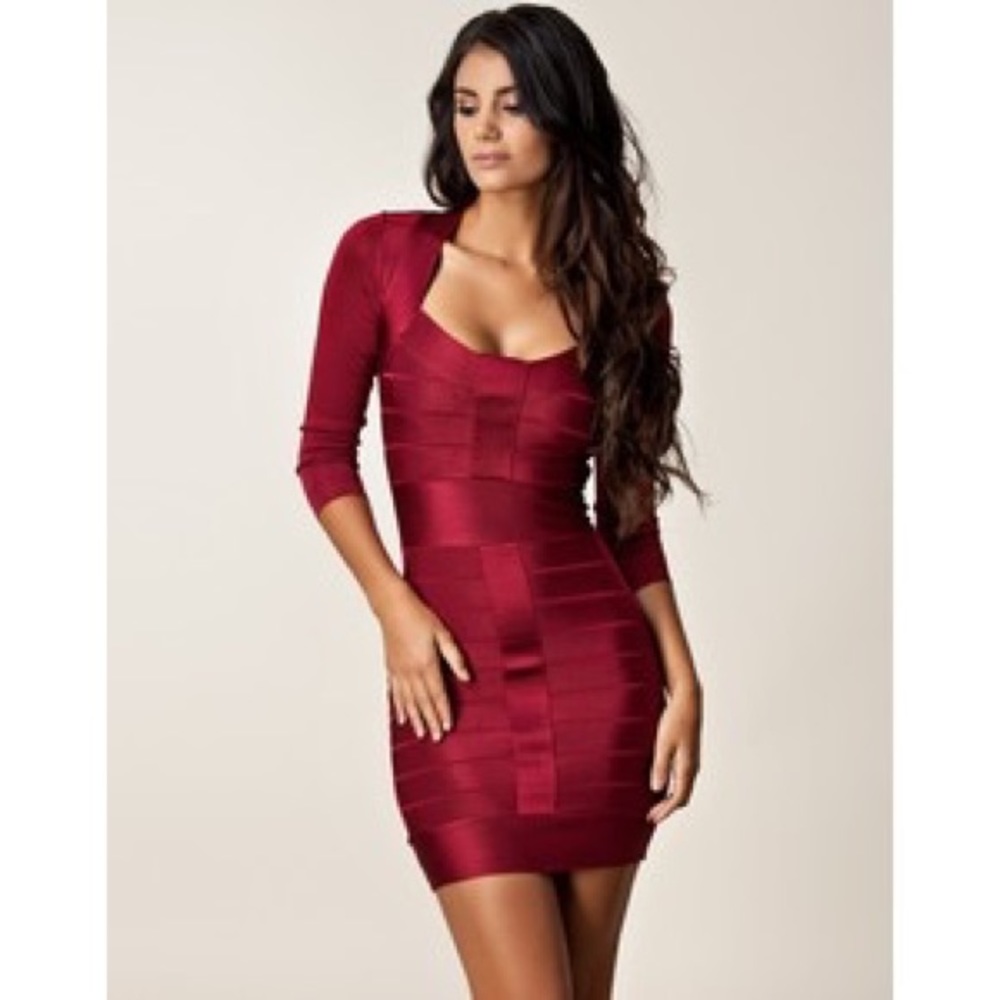 Black French Connection Bandage Dress!!